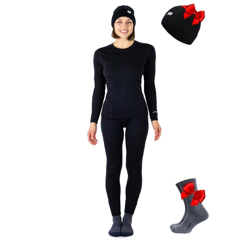Midweight Merino Wool Base Layer Set Women's Top & Bottom